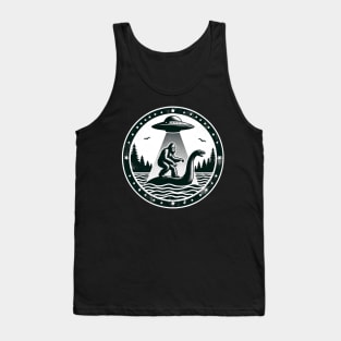 Bigfoot UFO Loch Ness Cryptid Tank Top